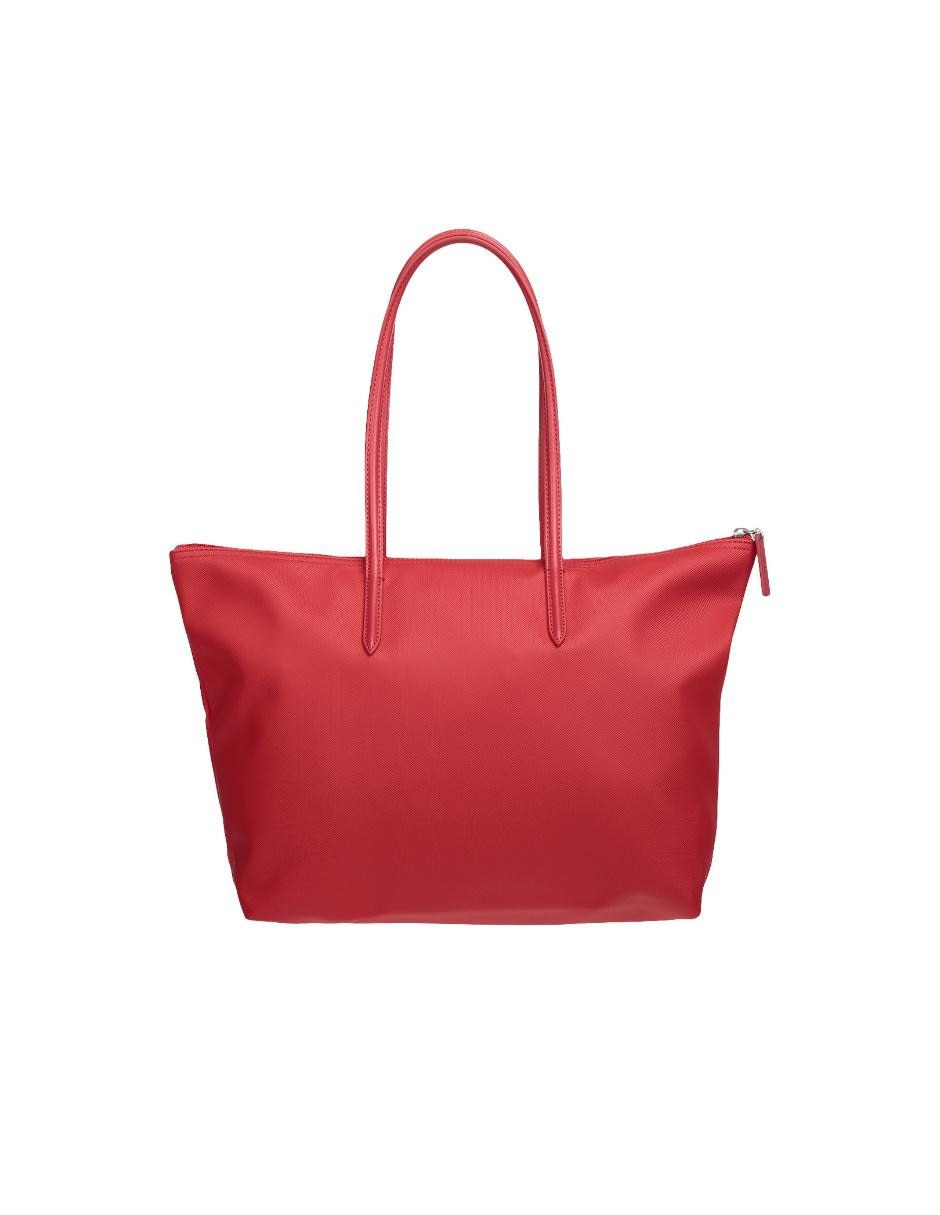 Bolsa tote Lacoste cierre roja