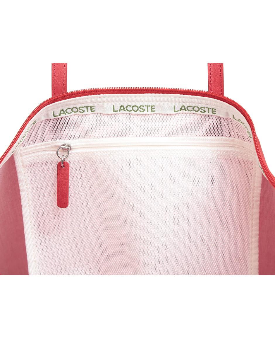 Bolsa tote Lacoste cierre roja
