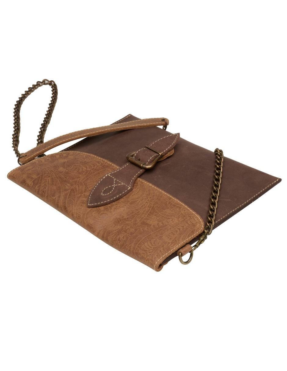 Bolsa crossbody de piel para mujer