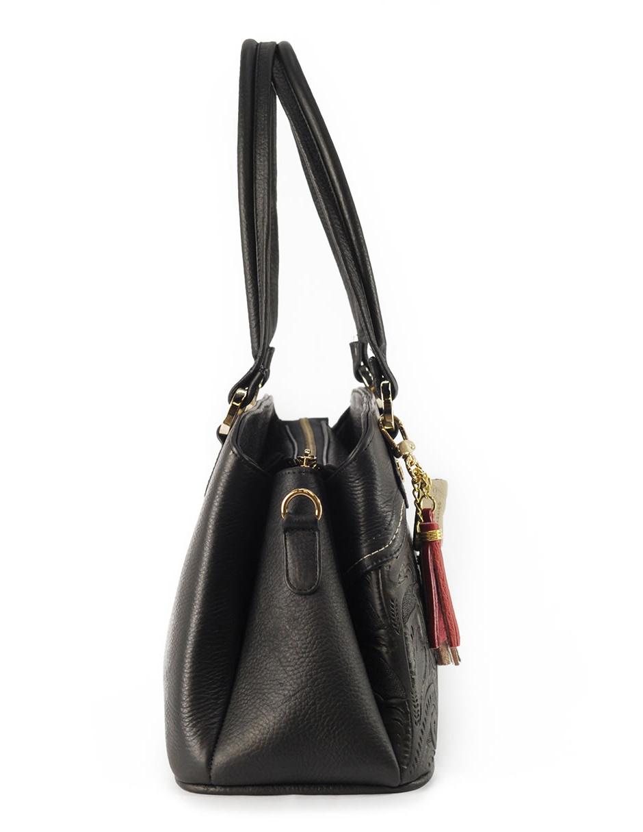 Bolsa satchel México Querido de piel para mujer 6
