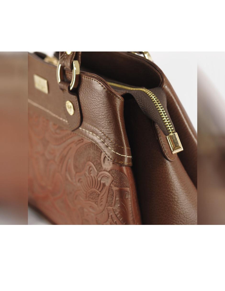 Bolsa satchel México Querido de piel para mujer 6