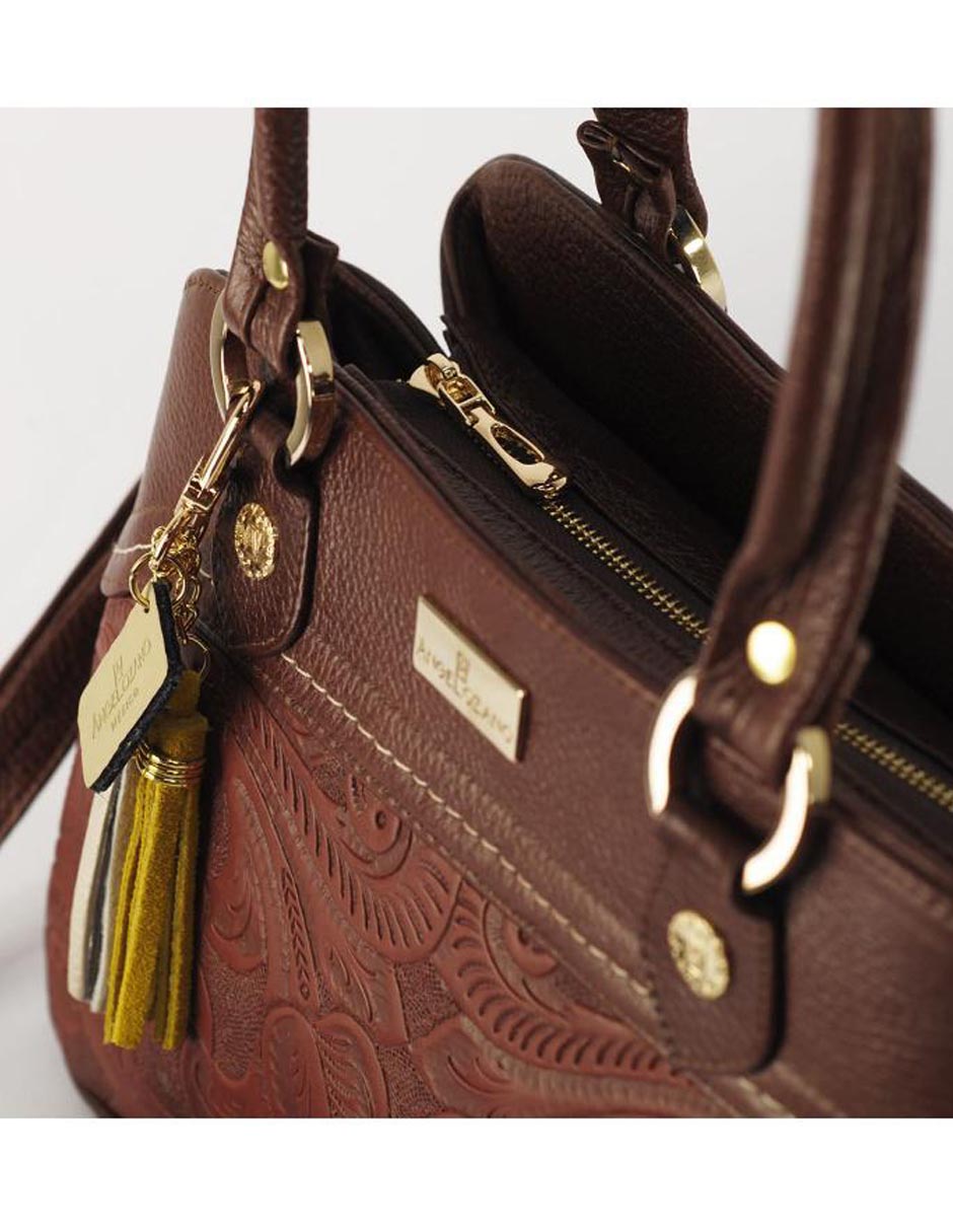 Bolsa satchel México Querido de piel para mujer 4