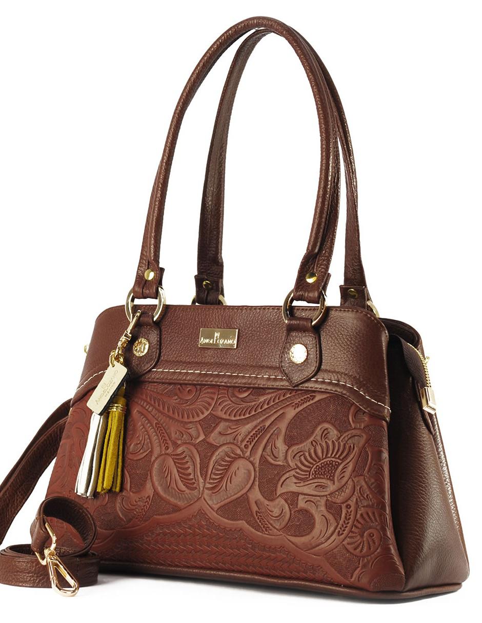 Bolsa satchel México Querido de piel para mujer 7