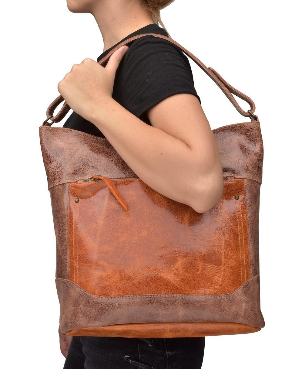 Bolsa tote de piel para mujer 6