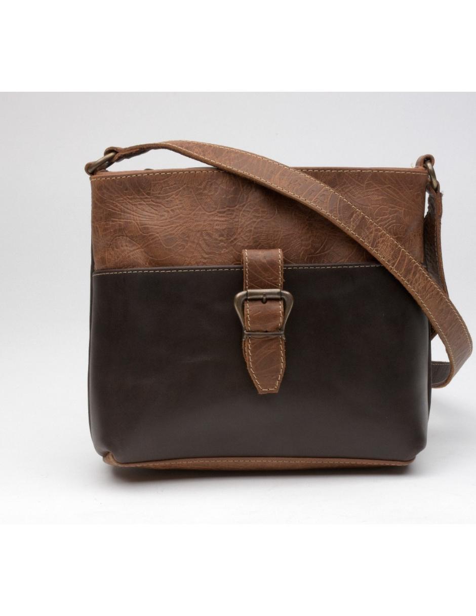 Bolsa crossbody de piel para mujer
