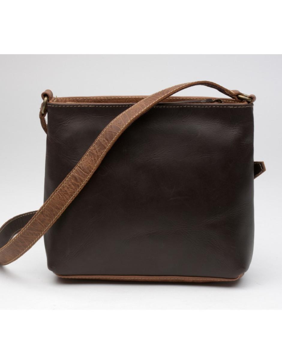 Bolsa crossbody de piel para mujer