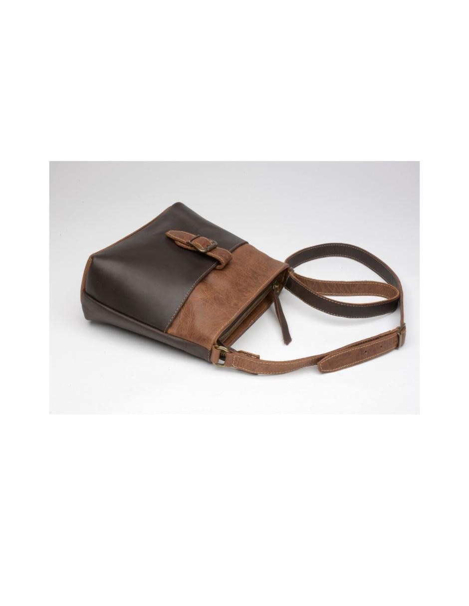 Bolsa crossbody de piel para mujer