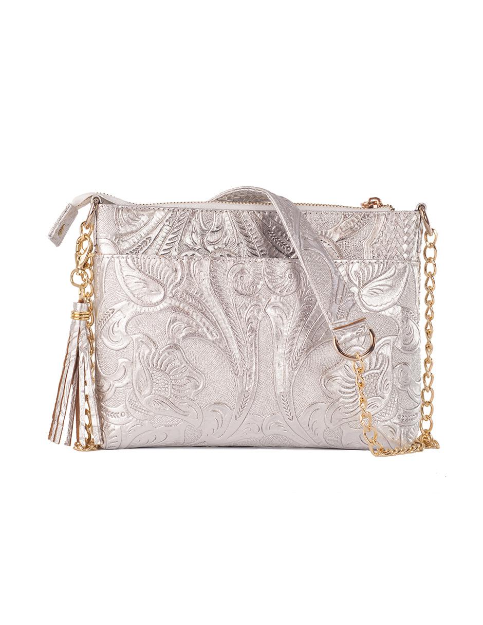 Bolsa crossbody de piel para mujer