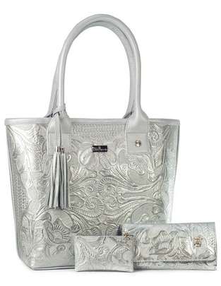 Bolsa tote Set Soraya piel Grabada de piel para mujer Bolsa tote Set Soraya piel Grabada de piel para mujer