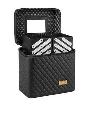 Neceser multiusos impermeable de cuero para mujer 1
