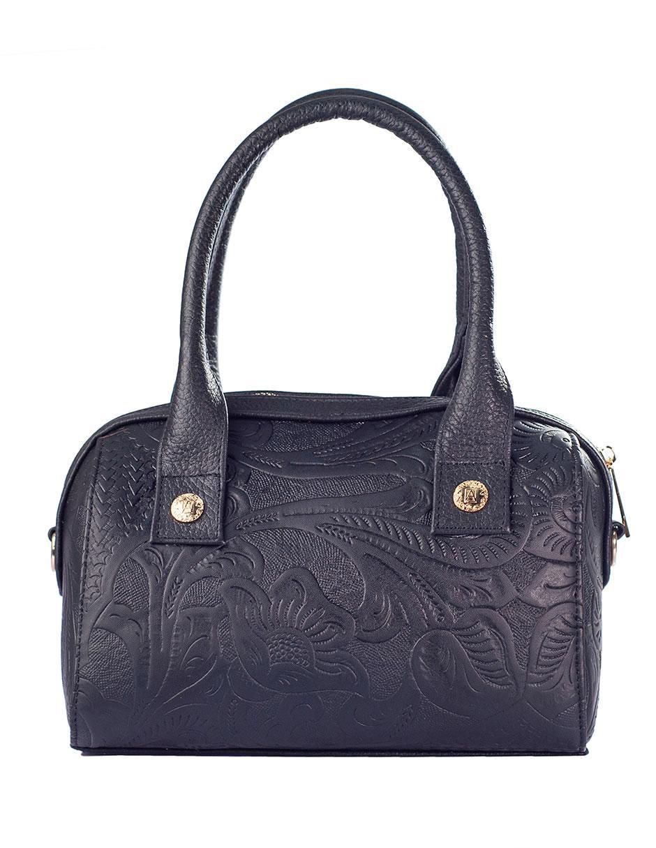 Bolsa bowler Alix de piel para mujer 5