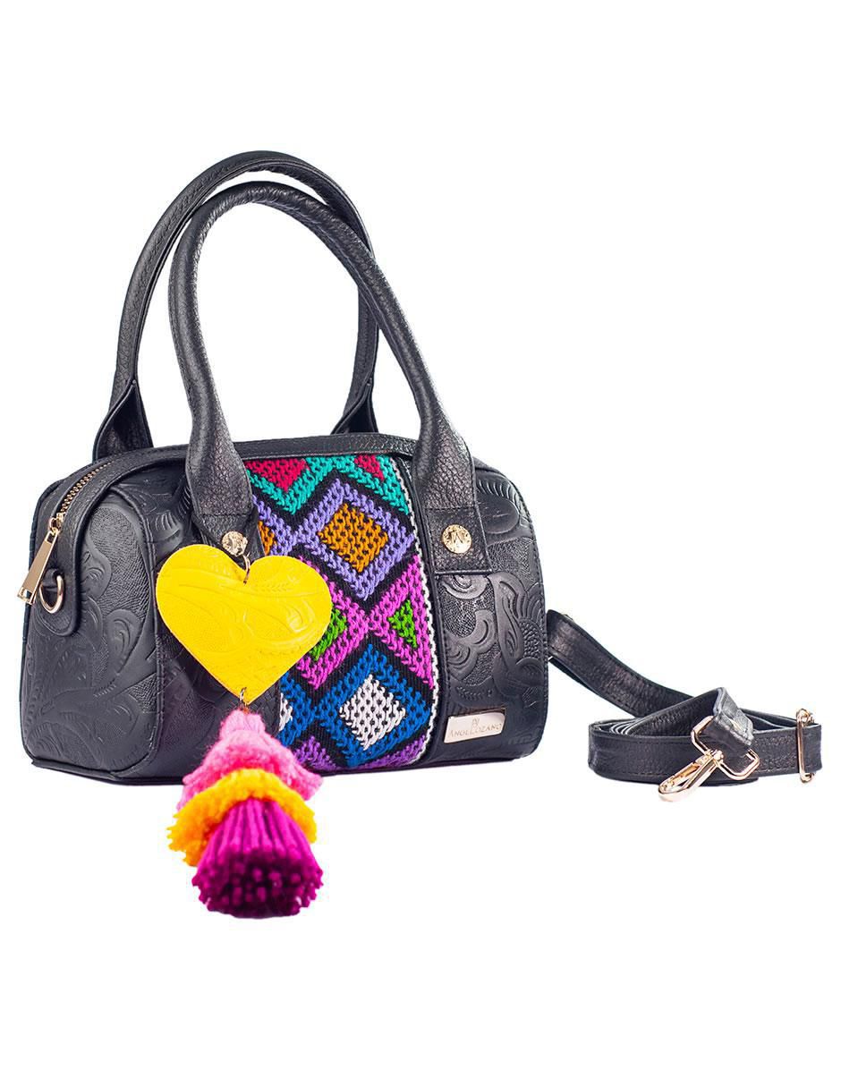 Bolsa bowler Alix de piel para mujer