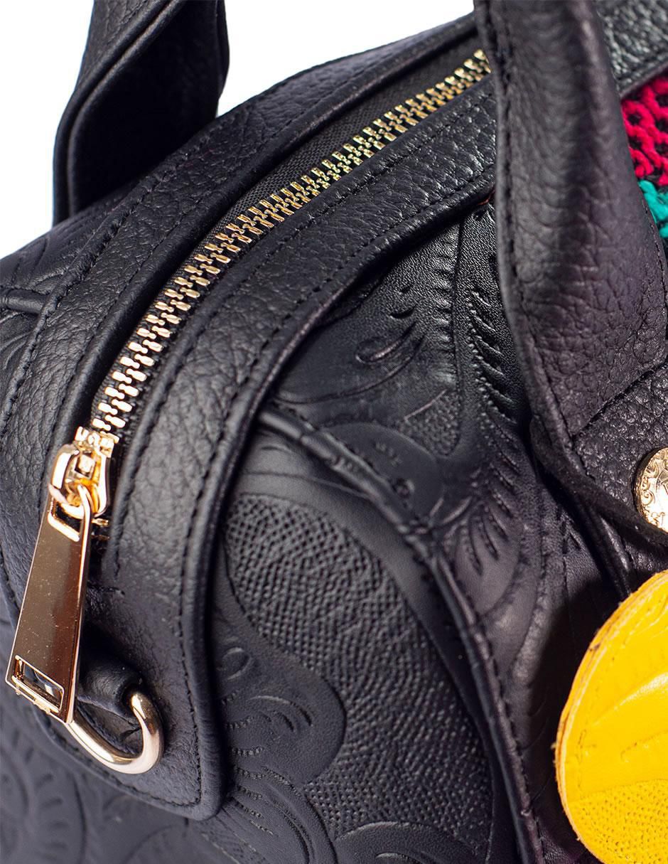 Bolsa bowler Alix de piel para mujer