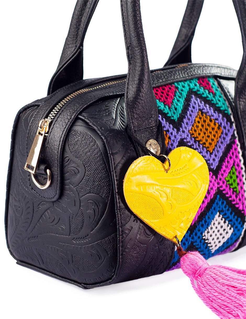 Bolsa bowler Alix de piel para mujer 6
