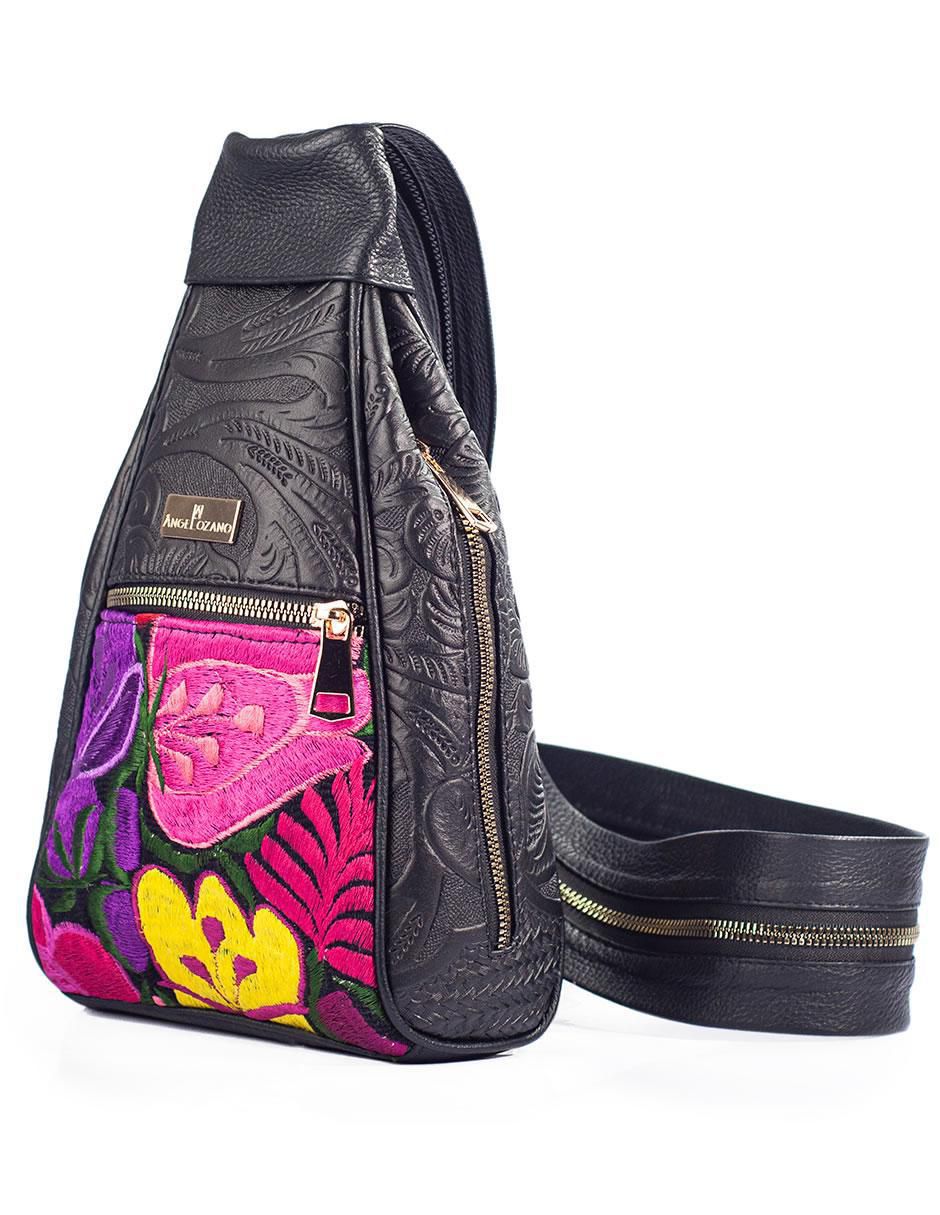 Bolsa messenger Celia de piel para mujer