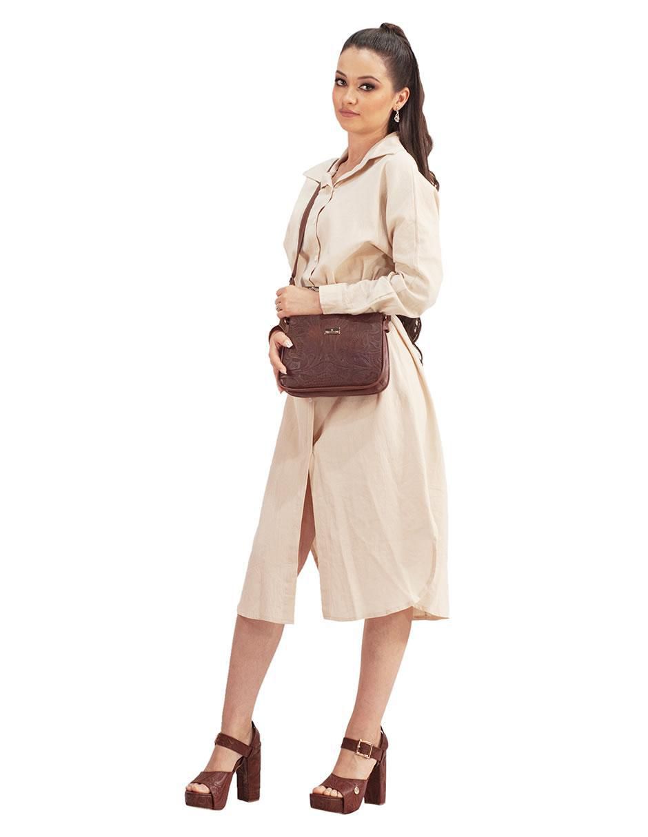 Bolsa crossbody Jaqueline de piel para mujer