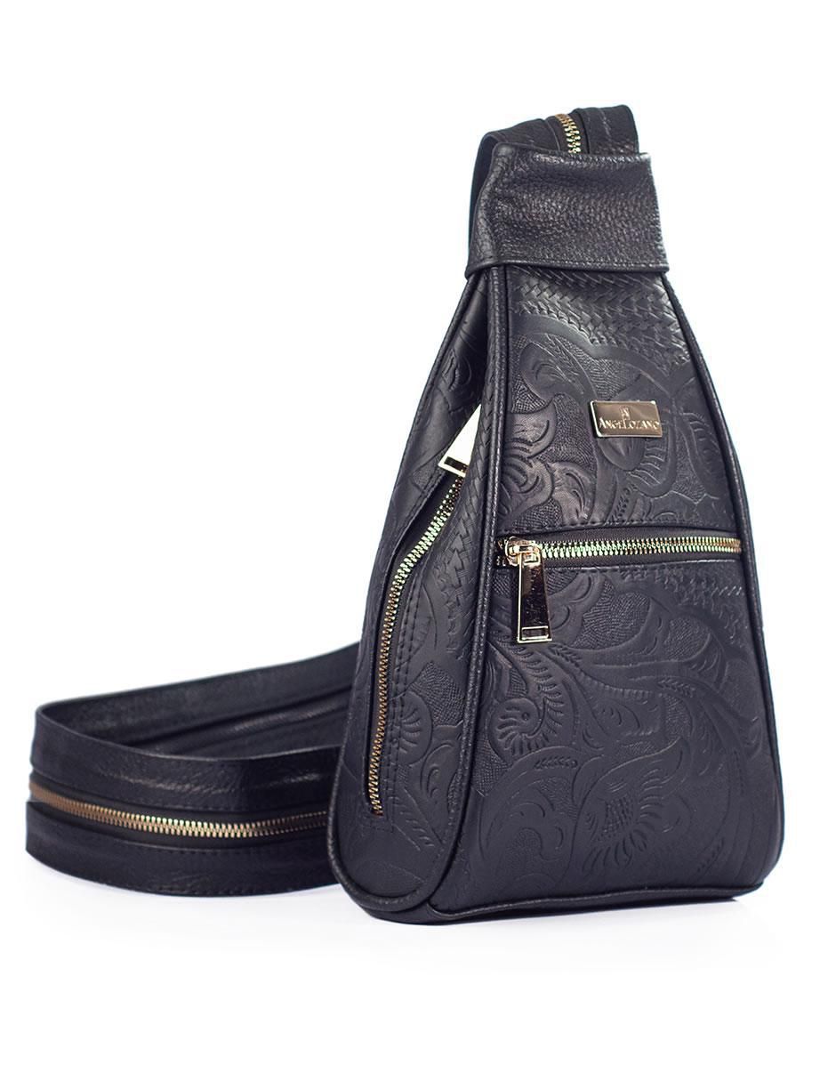 Bolsa messenger Celia de piel para mujer 5