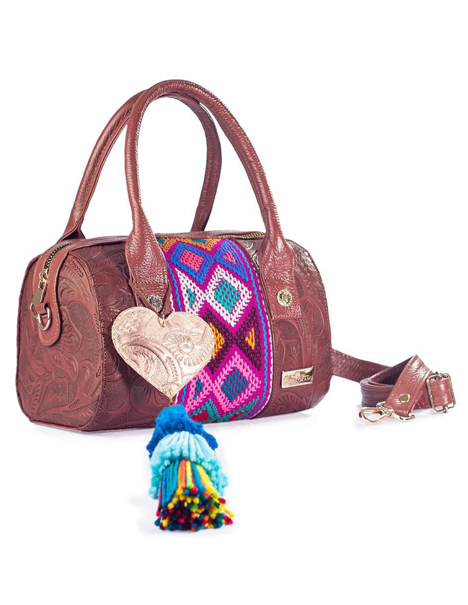 Bolsa bowler Alix de piel para mujer 3