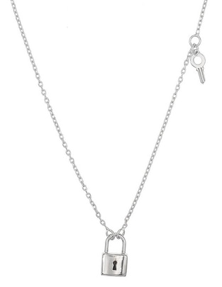 Collar de candado Silvex Spa de plata P 925