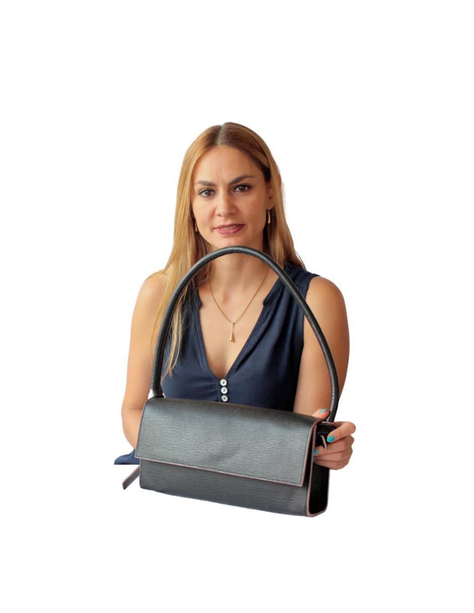 Bolsa clutch de piel para mujer