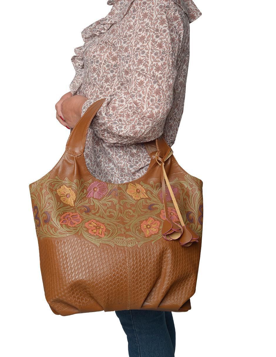 Bolsa hobo Artesanales de cuero para mujer 4