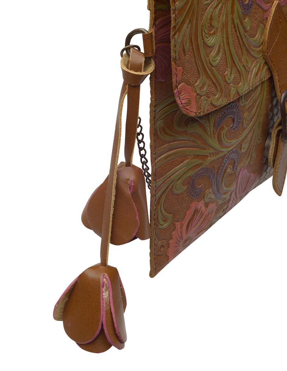 Bolsa crossbody Nowei de cuero para mujer 3