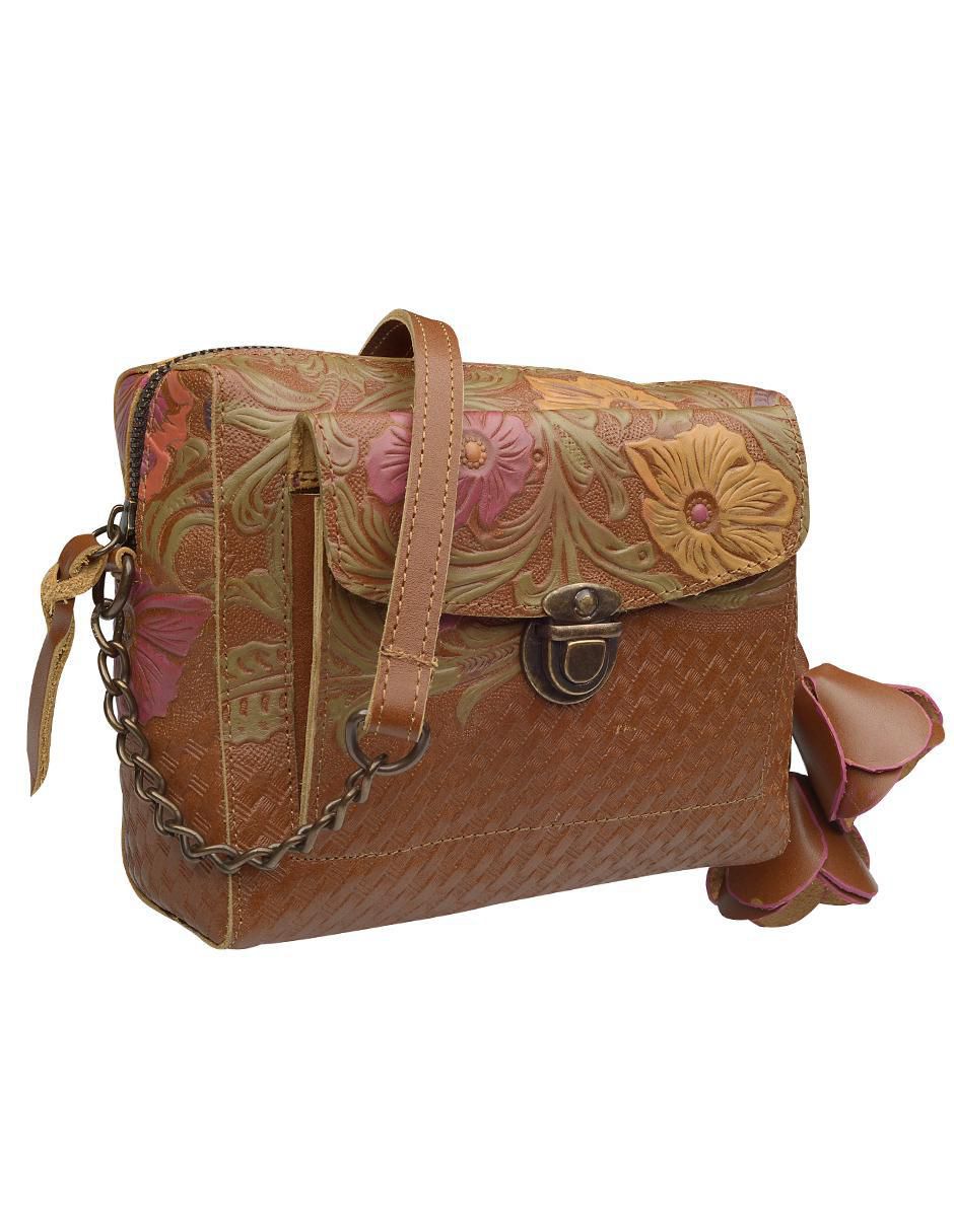 Bolsa crossbody de cuero para mujer 5