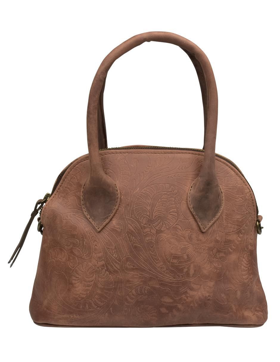 Bolsa bowler de cuero para mujer 5