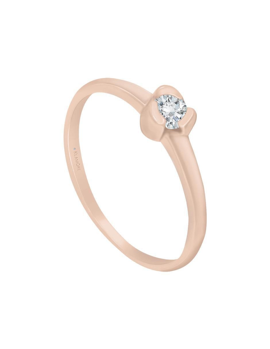 Solitario de oro 14 k Imperial diamante 2