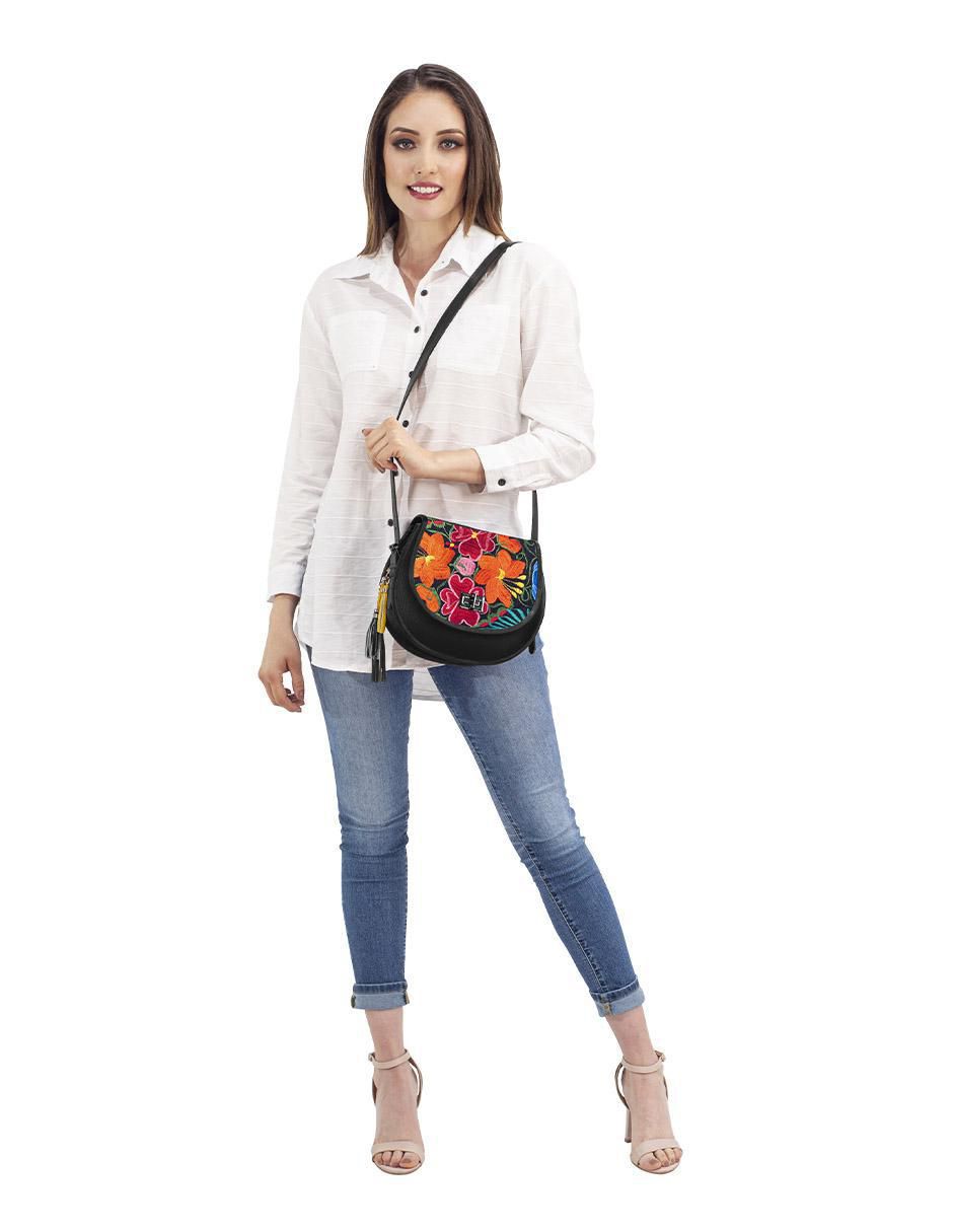 Bolsa crossbody Natalia Telar Colección: Otoño-Invierno de piel para mujer 2