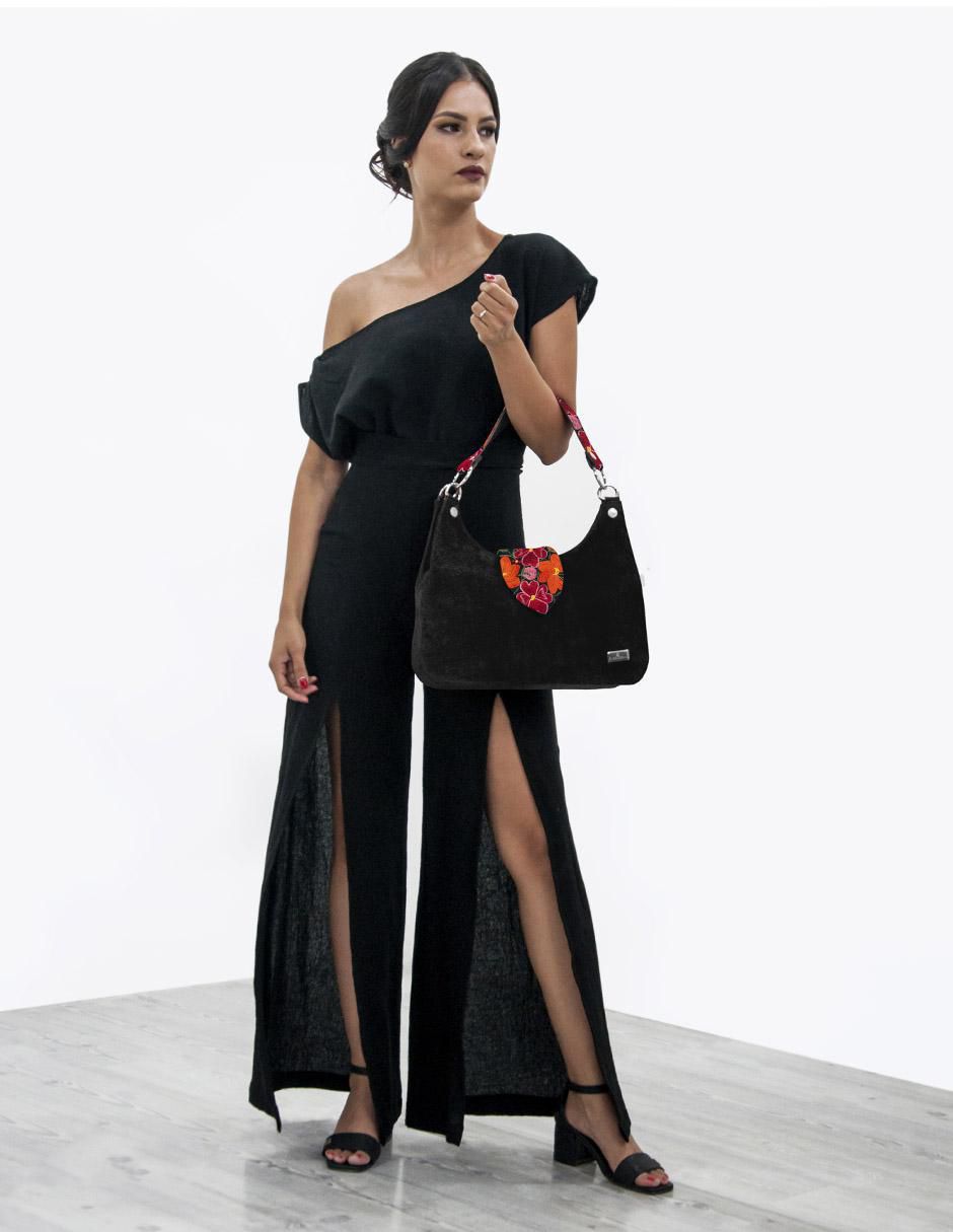 Bolsa satchel de piel para mujer