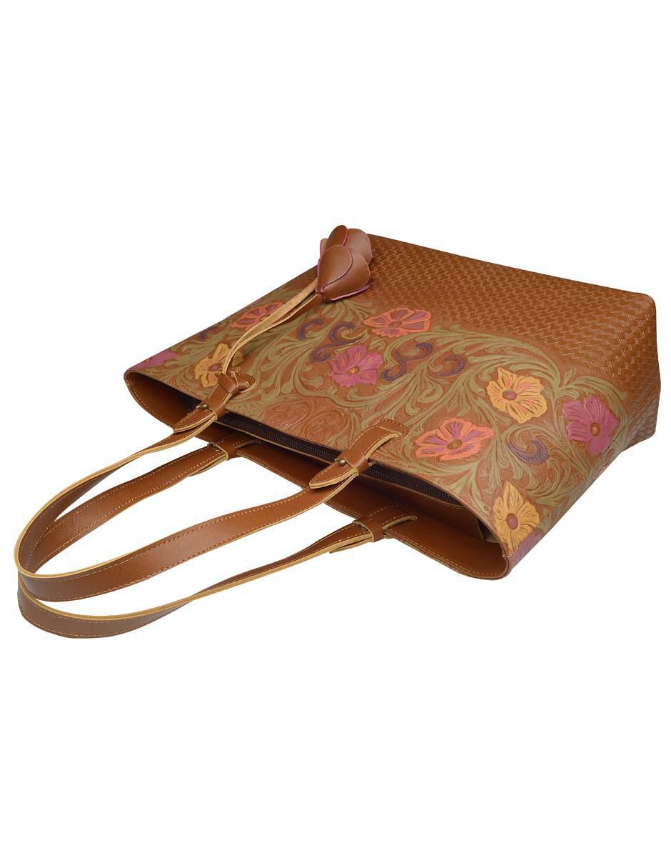 Bolsa tote de piel para mujer