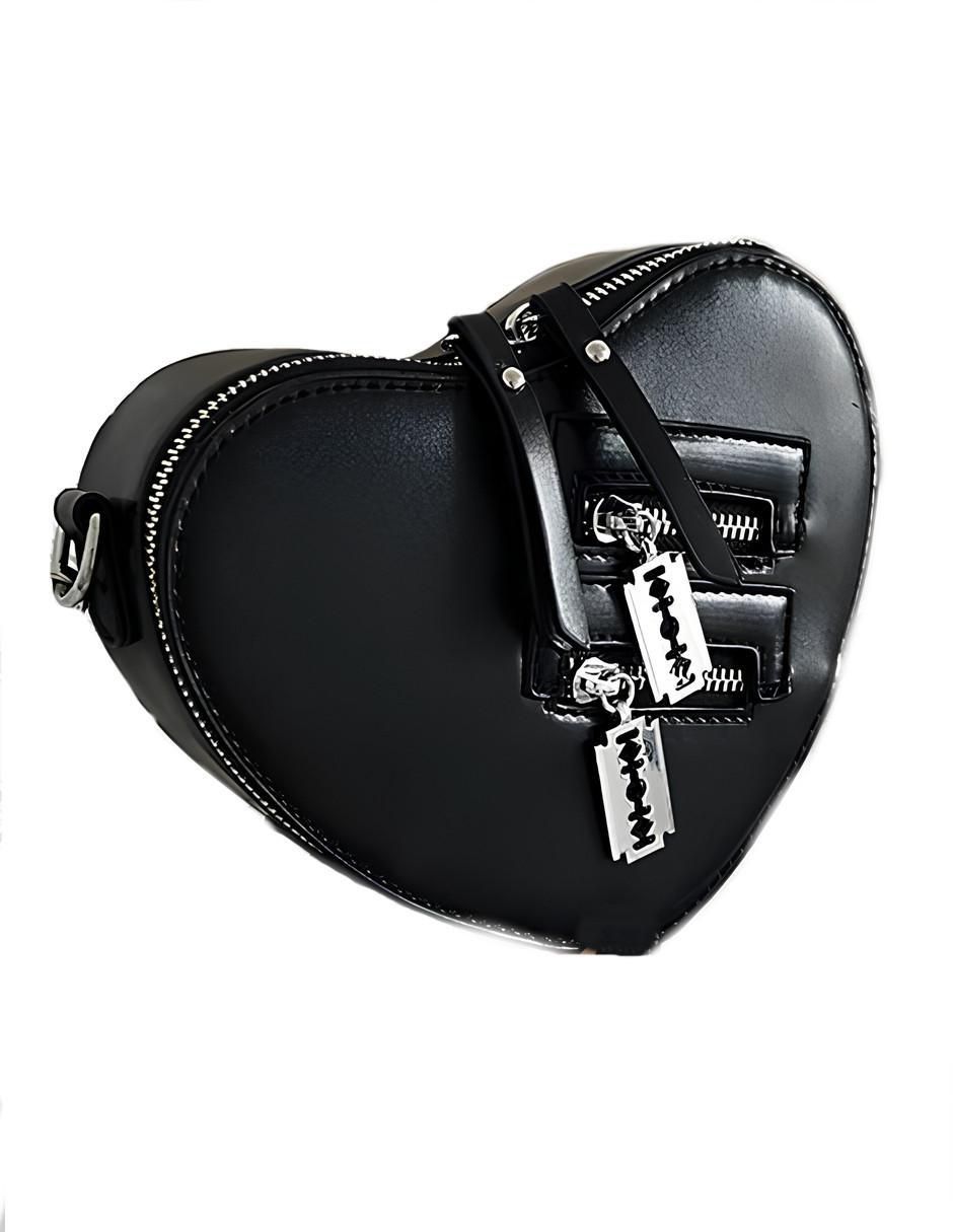 Bolsa crossbody Amor Elegante de cuero para mujer