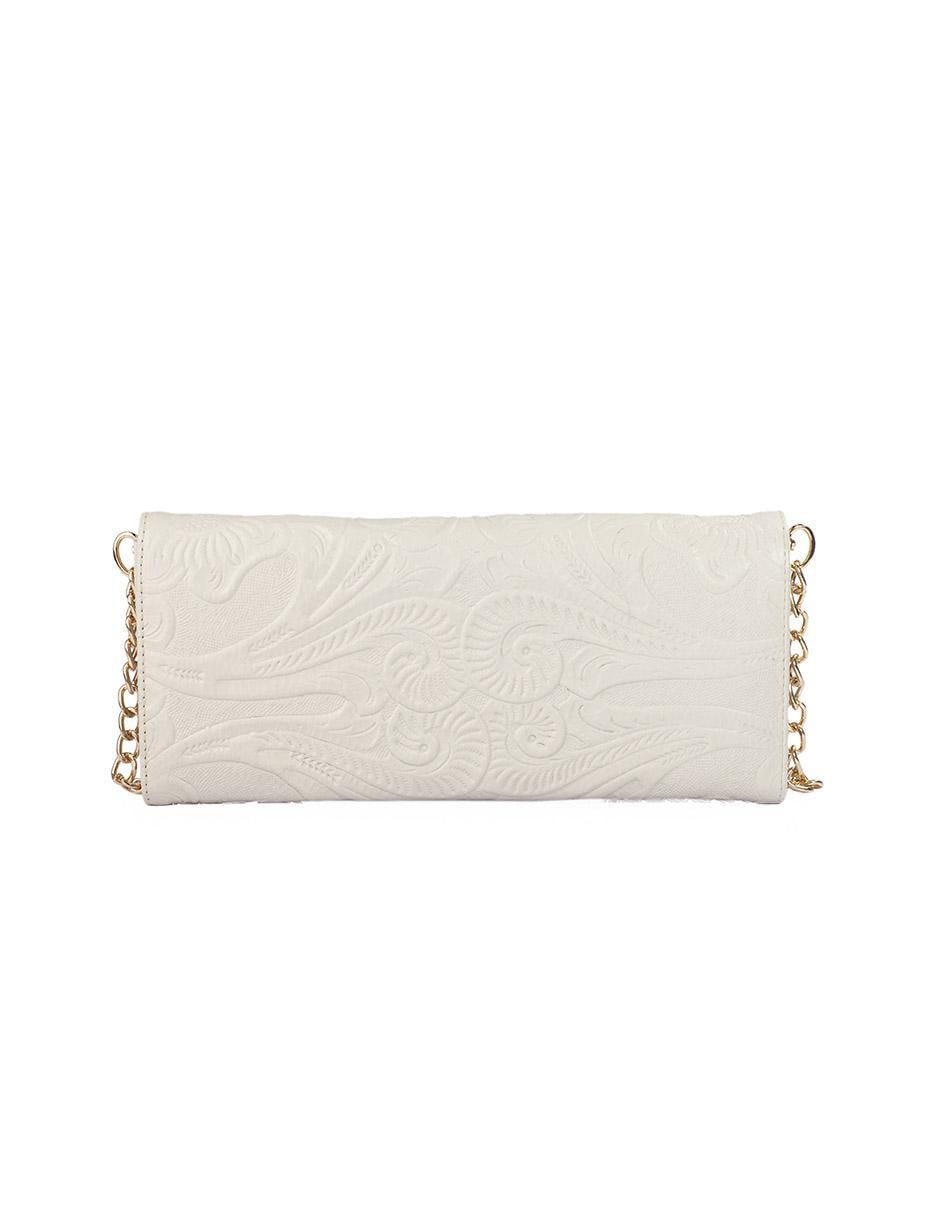 Bolsa clutch Sara Piel Grabada de piel para mujer 5