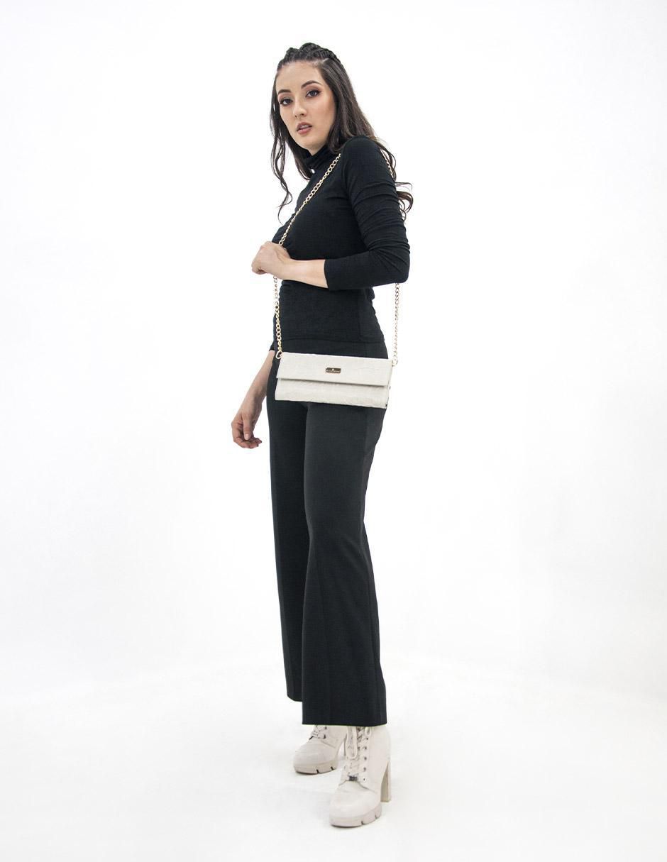 Bolsa clutch Sara Piel Grabada de piel para mujer 8