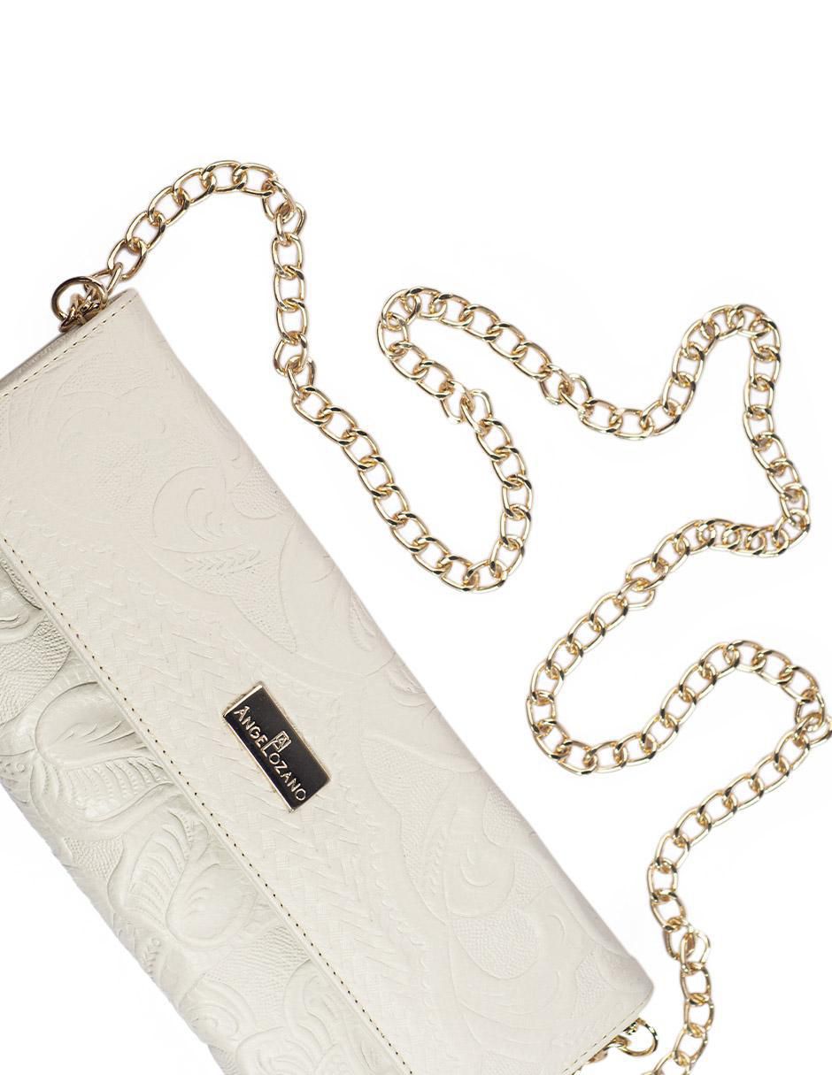Bolsa clutch Sara Piel Grabada de piel para mujer 3