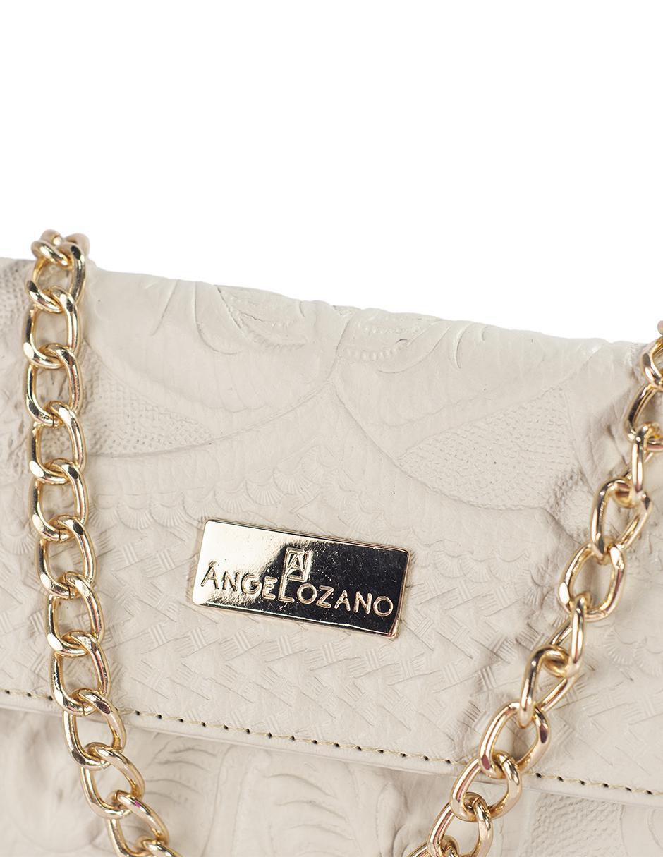 Bolsa clutch Sara Piel Grabada de piel para mujer 6