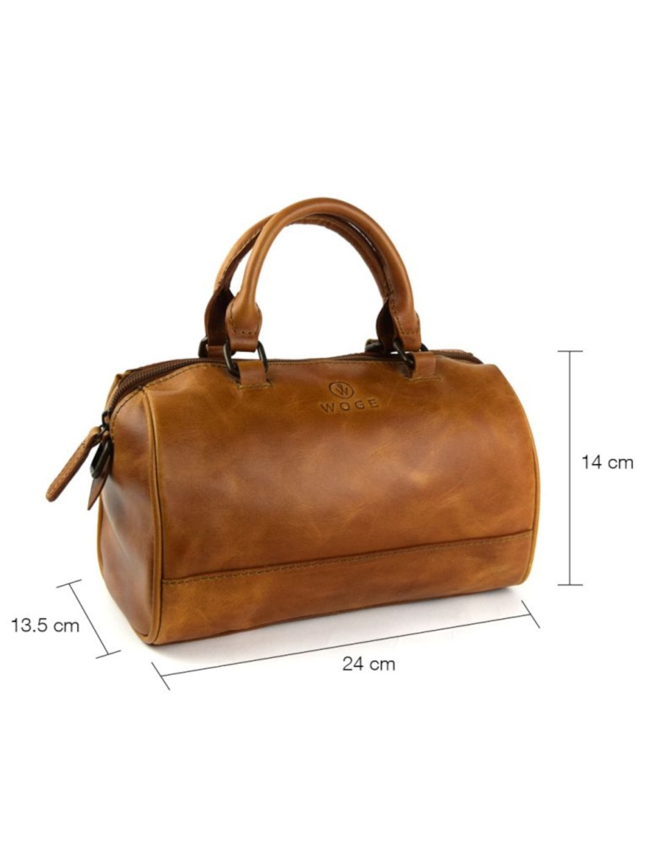 Bolsa bowler México de piel para mujer 9
