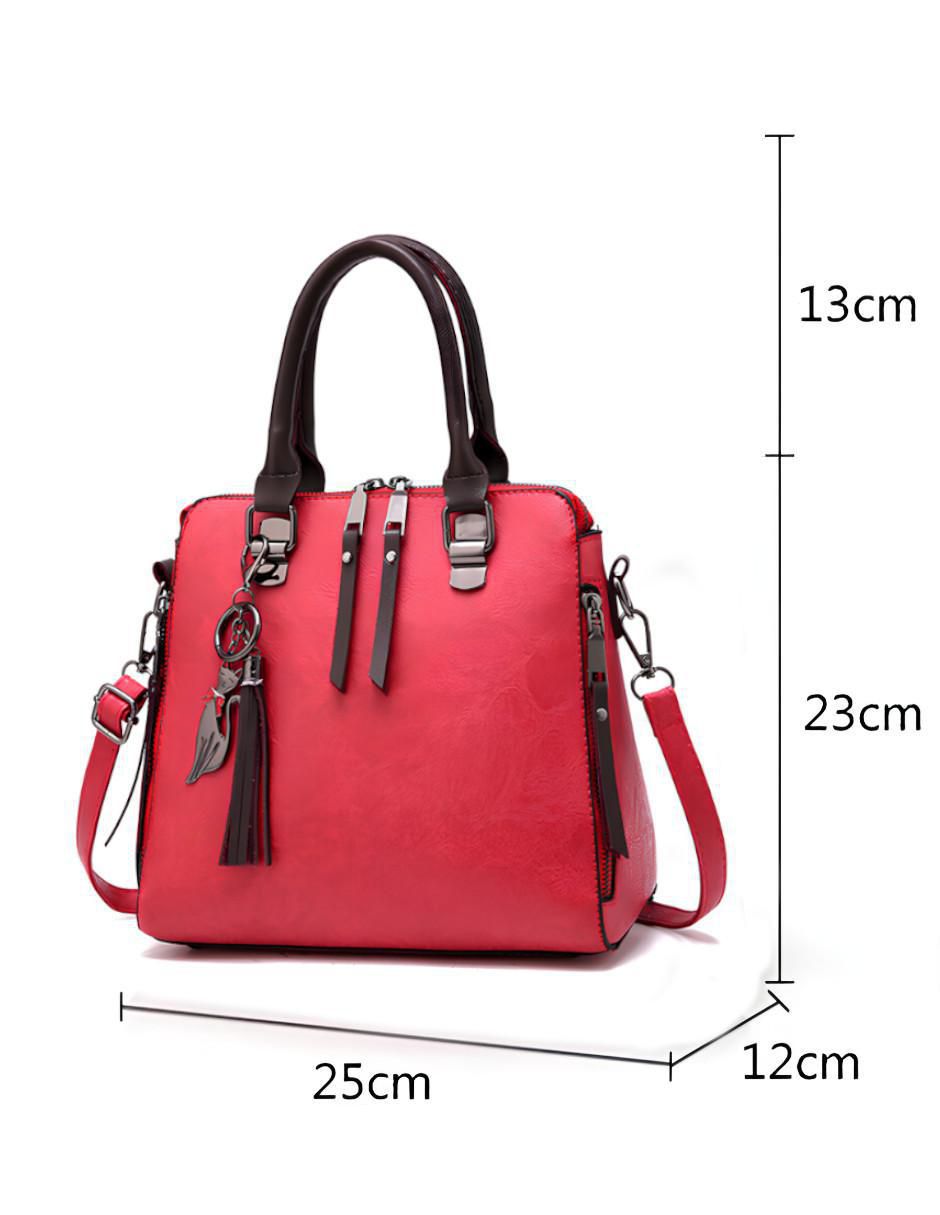 Bolsa crossbody de cuero para mujer 6