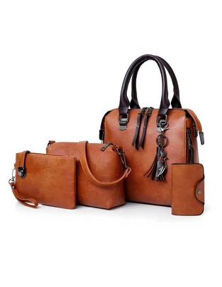 Bolsa tote India Trivu de cuero para mujer