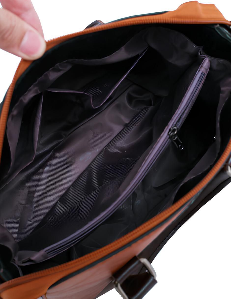 Bolsa tote India Trivu de cuero para mujer