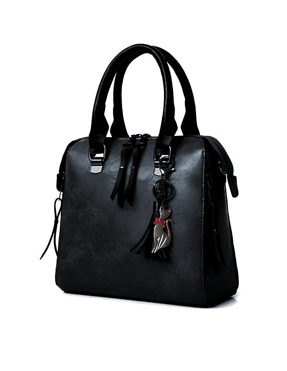 Bolsa shoulder Likëpink de cuero para mujer
