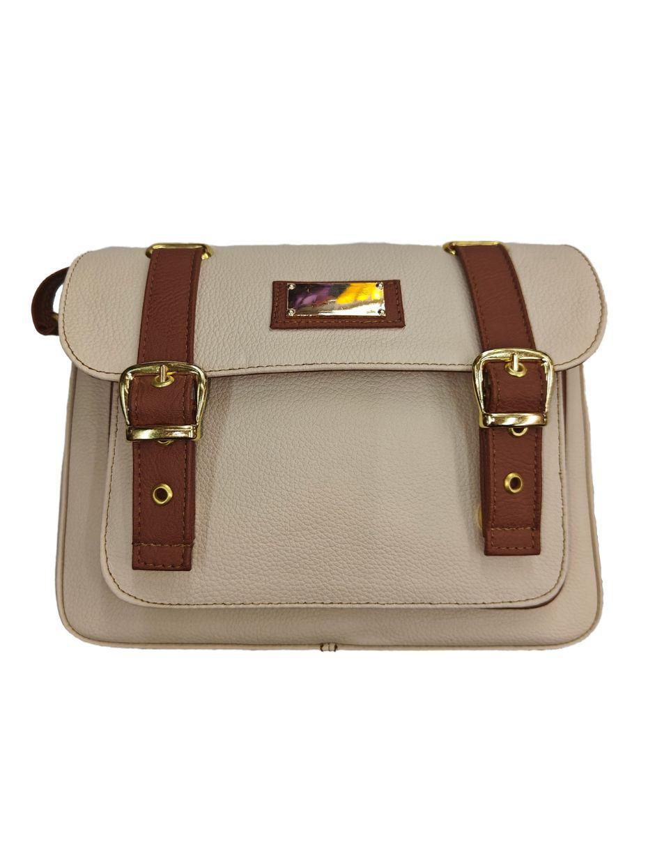 Bolsa crossbody de piel para mujer