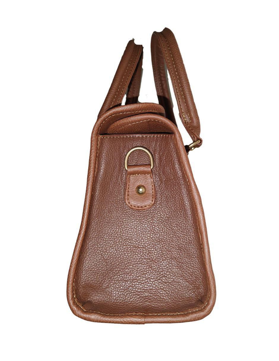 Bolsa bowler de piel para mujer