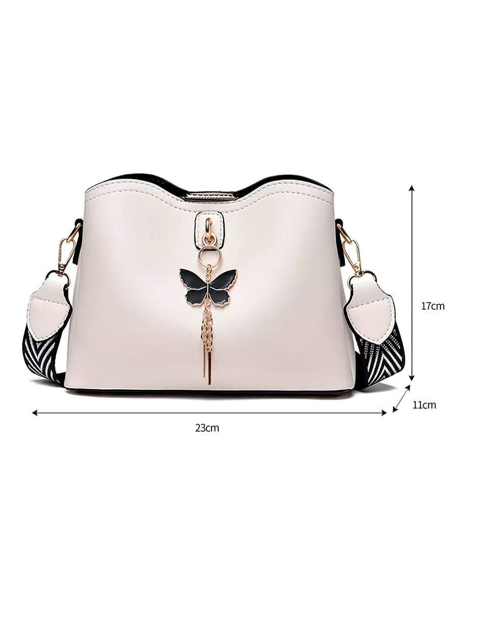 Bolsa crossbody Con Broche De Mariposa para mujer 5