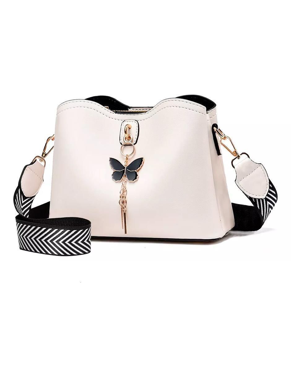 Bolsa crossbody Con Broche De Mariposa para mujer 4