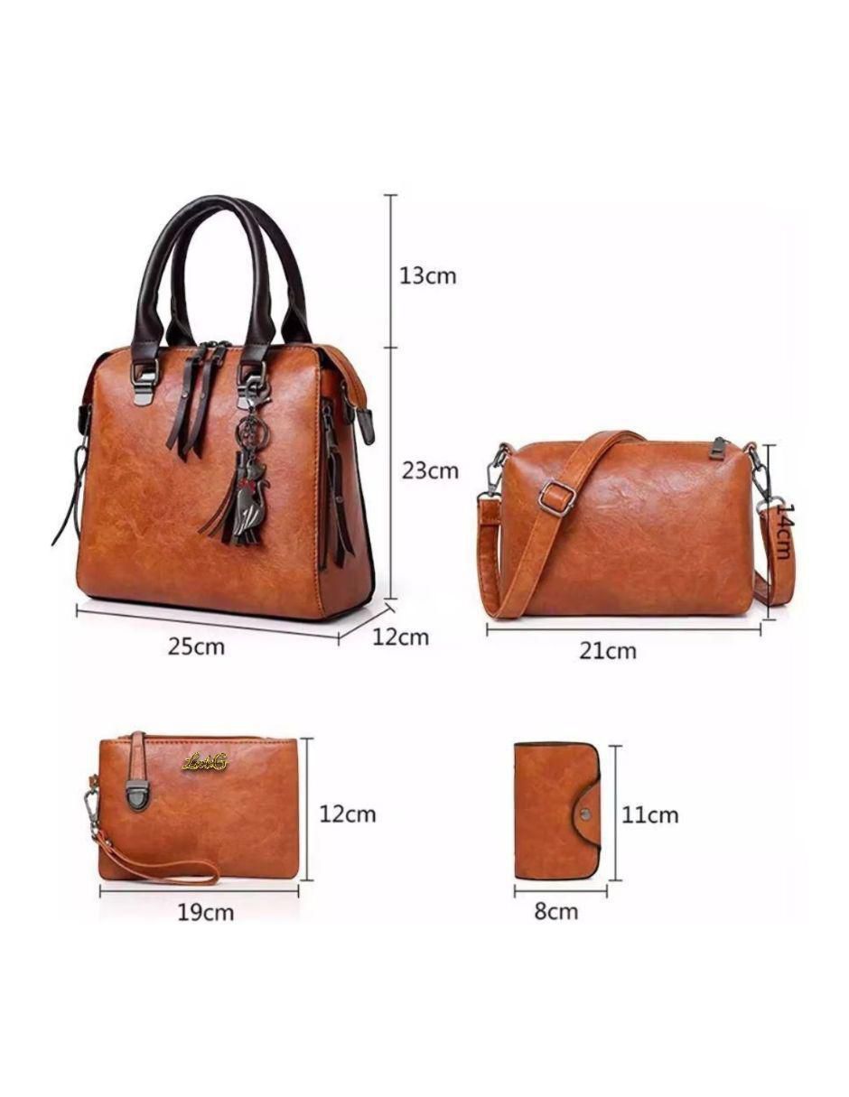 Bolsa bandolera de cuero para mujer