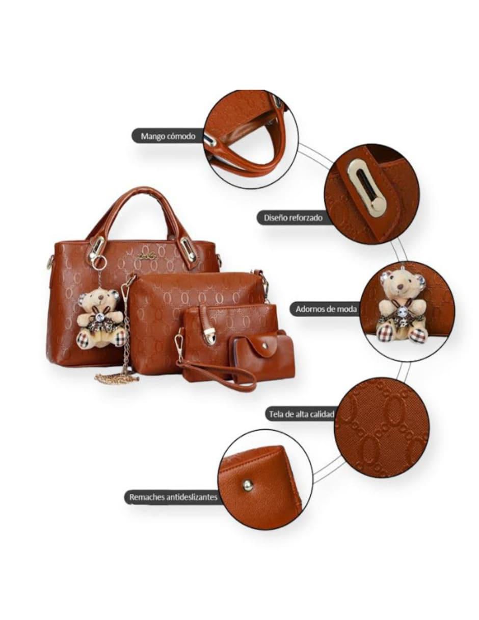 Bolsa crossbody de cuero para mujer