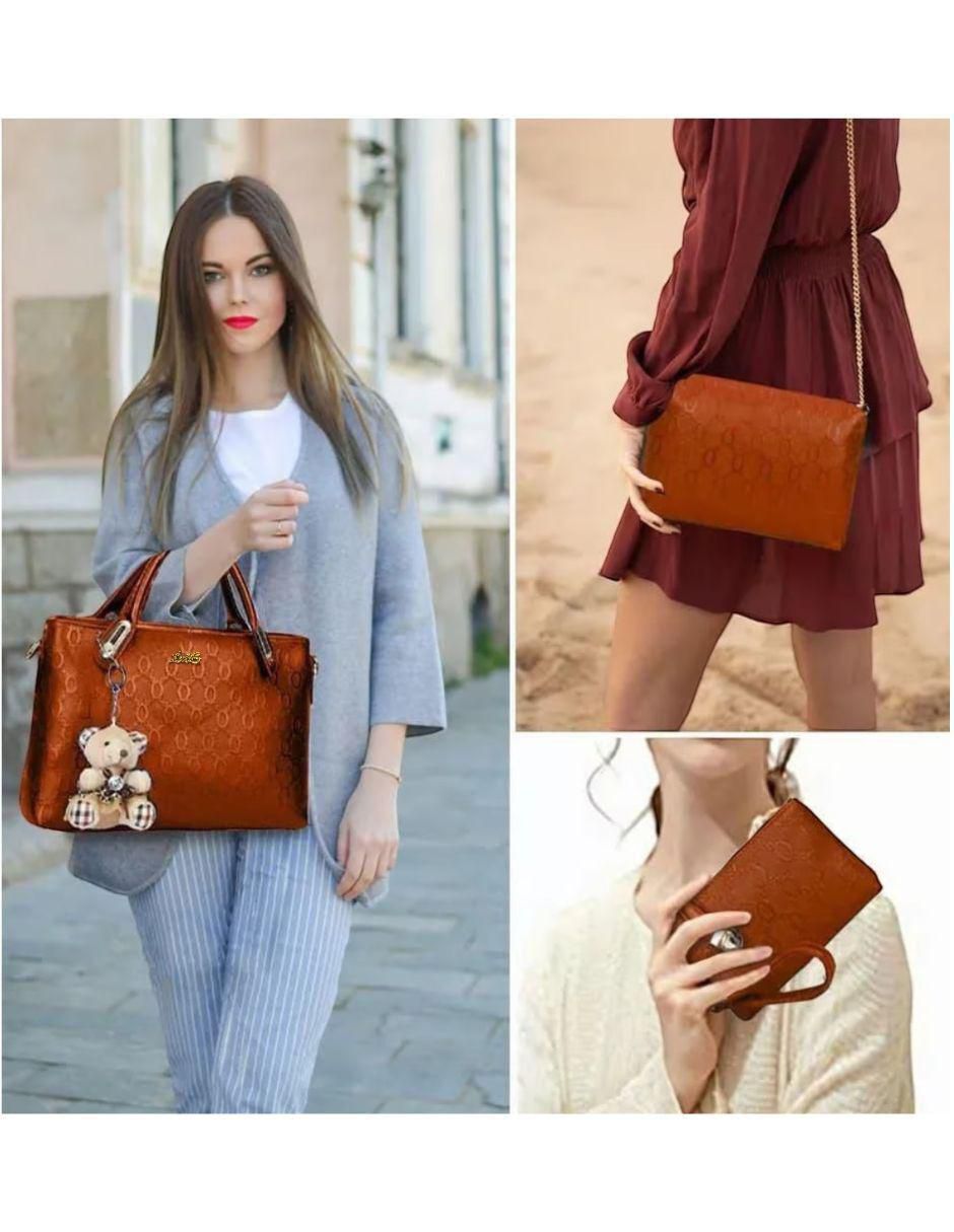 Bolsa crossbody de cuero para mujer