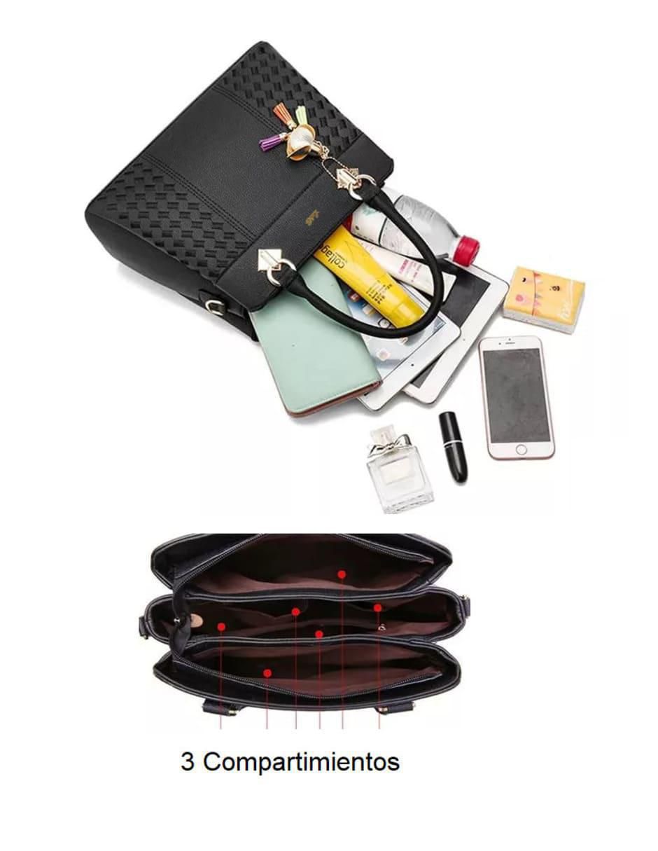Bolsa bandolera de cuero para mujer